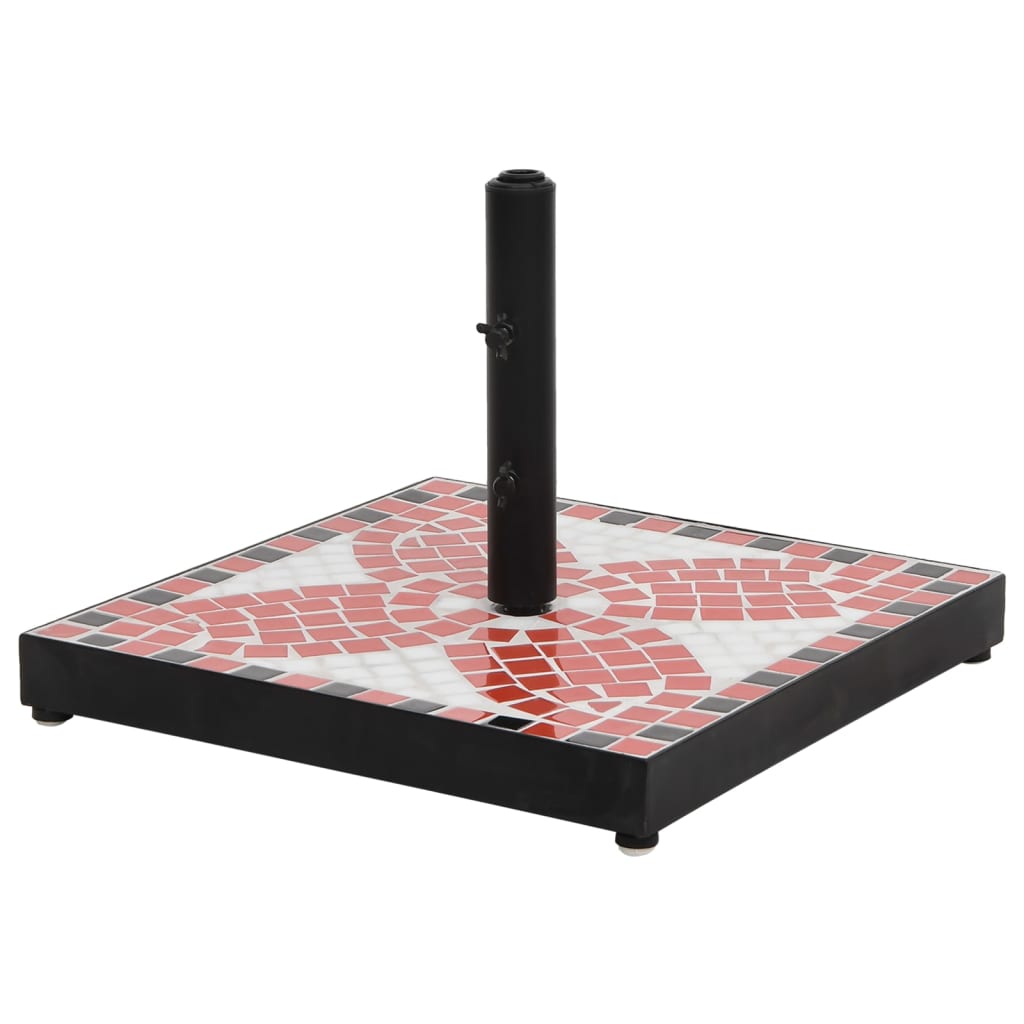 Vidaxl Parasol Foot Square 12 kg terakotová barevná bílá