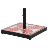 Vidaxl Parasol Foot Square 12 kg terakotová barevná bílá