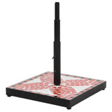 Vidaxl Parasol Foot Square 12 kg terakotová barevná bílá