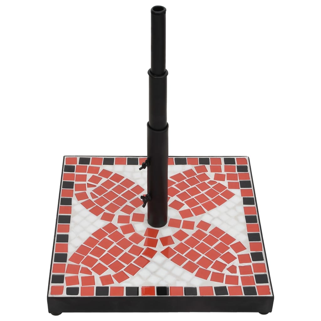 Vidaxl Parasol Foot Square 12 kg terakotová barevná bílá