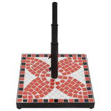 Vidaxl Parasol Foot Square 12 kg terakotová barevná bílá