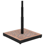 Vidaxl parolsole Fouss Square 12 kg Terracotta faarweg