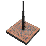 Vidaxl parolsole Fouss Square 12 kg Terracotta faarweg