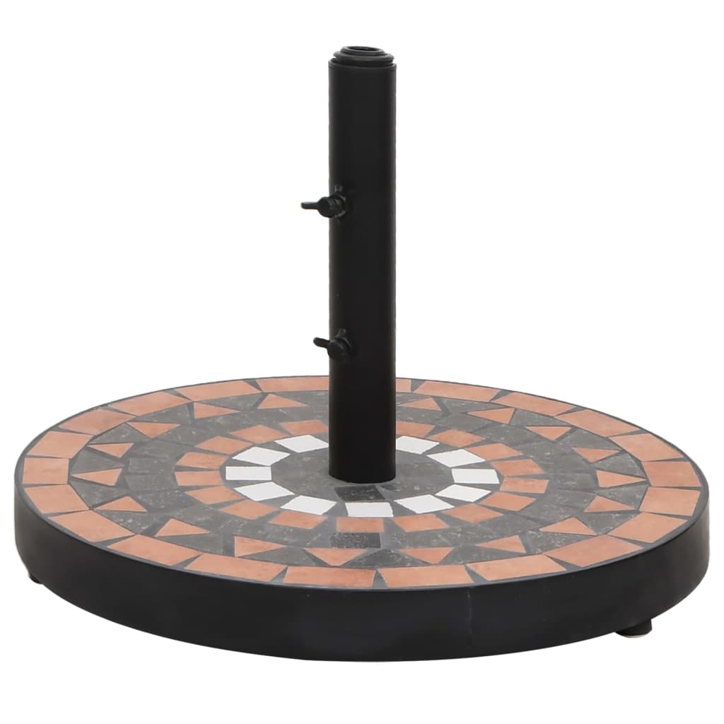 Vidaxl parasol noha kolem 12 kg terakoty bílá