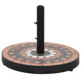 Vidaxl parasol noha kolem 12 kg terakoty bílá
