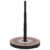 Vidaxl parasol noha kolem 12 kg terakoty bílá