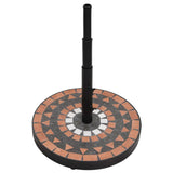 Vidaxl parasol noha kolem 12 kg terakoty bílá