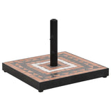 Vidaxl Parasol Foot Square 12 kg terakotová barevná bílá