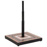 Vidaxl Parasol Foot Square 12 kg terakotová barevná bílá