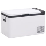 Vidaxl cool box with handle 18 l PP PE Black and white