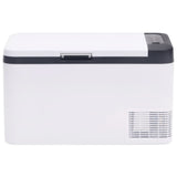 Vidaxl cool box with handle 18 l PP PE Black and white