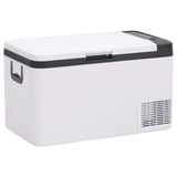 Vidaxl cool box with handle 25 l PP PE Black and white