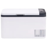 Vidaxl cool box with handle 25 l PP PE Black and white