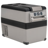 Vidaxl cool box with handle 45 l PP PE Black and white