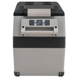 Vidaxl cool box with handle 45 l PP PE Black and white
