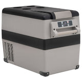 VidaXL cool box with handle 55 L PP PE Black and Gray
