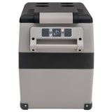 VidaXL cool box with handle 55 L PP PE Black and Gray