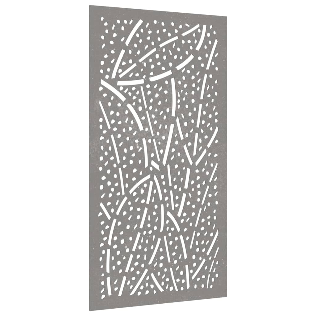 Vidaxl Mauer Dekoratiounsgaart Blat Design 105x55 cm CORTSTAAL