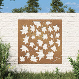 Vidaxl Decorazione da parete Giardino Esdounnowlad Design 55x55 cm Cortenstaal