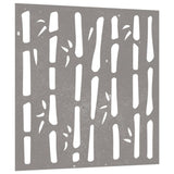 Vidaxl Wall Decoration Garden Bambus Design 55x55 cm Cortenstaal