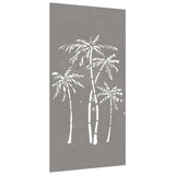 Vidaxl Wall Decoration Garden Palm Tree Design 105x55 cm Cortenstaal