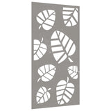 Vidaxl Wanddekoration Gartenblatt Design 105x55 cm Cortenstaal