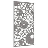 Vidaxl stenska dekoracija vrtna prestavna zasnova 105x55 cm korten jeklo