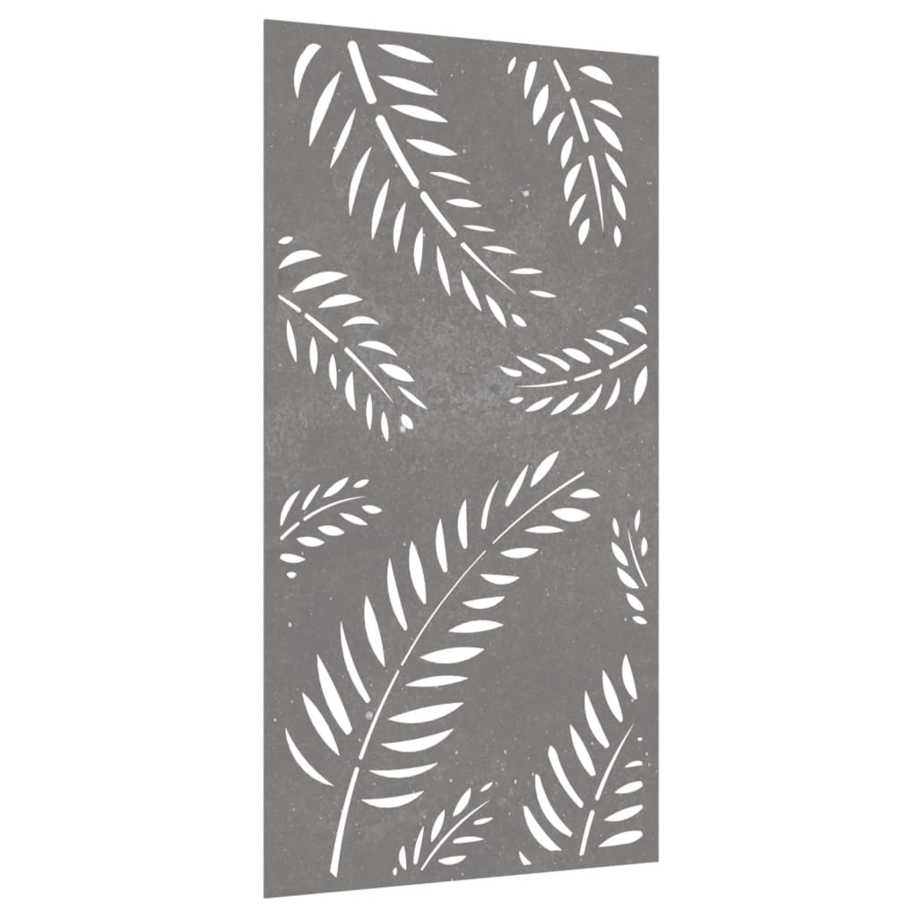 Vidaxl Wall Decoration Garden Leaf Design 105x55 cm Cortenstaal