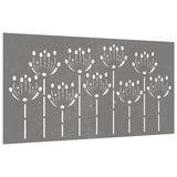 Vidaxl stenska dekoracija vrt cvetje oblikovanje 105x55 cm Cortenstaal