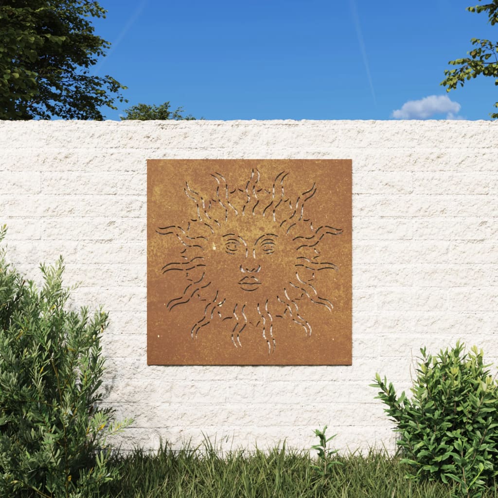 Vidaxl Mauer Dekoratiounsgaart Sonnestort 55x55 cm Corsestsataal
