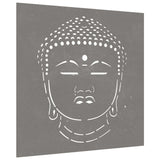Vidaxl Wall Decoration Garden Buddhahoofd Design 55x55 cm Cortenstaal