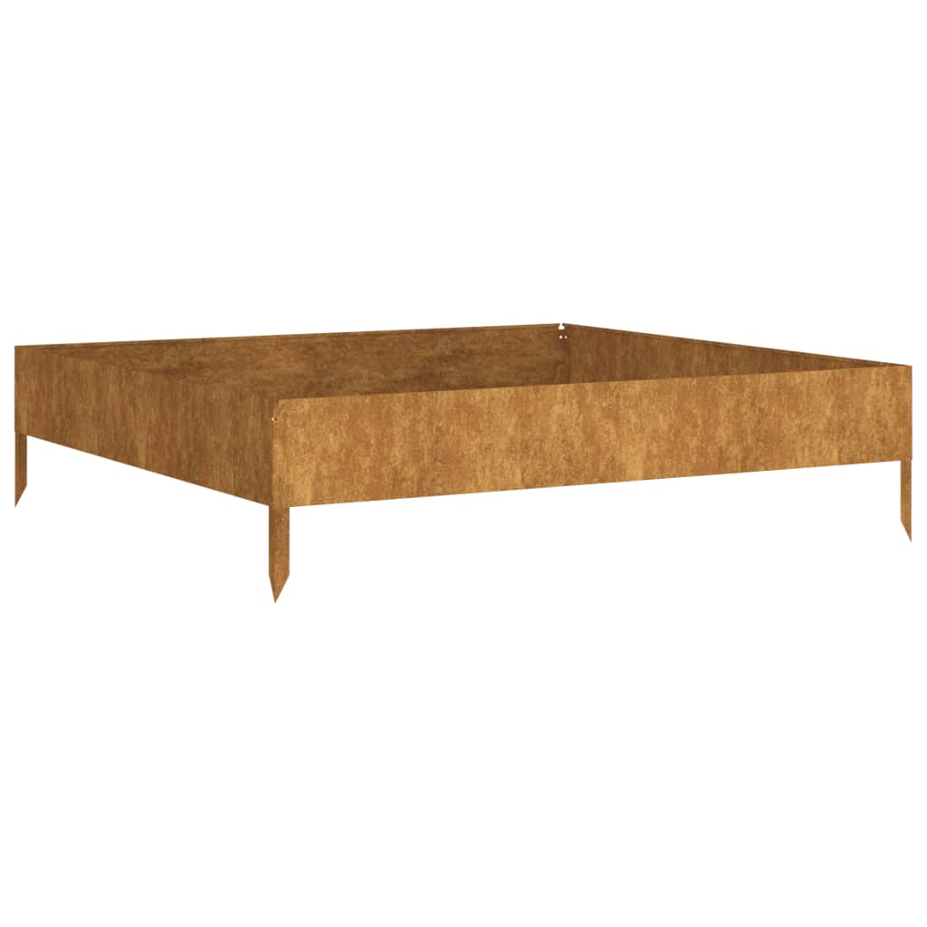 Spanter Vidaxl zvedl 100x100x26 cm Cortenstaal