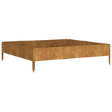 Spanter Vidaxl zvedl 100x100x26 cm Cortenstaal