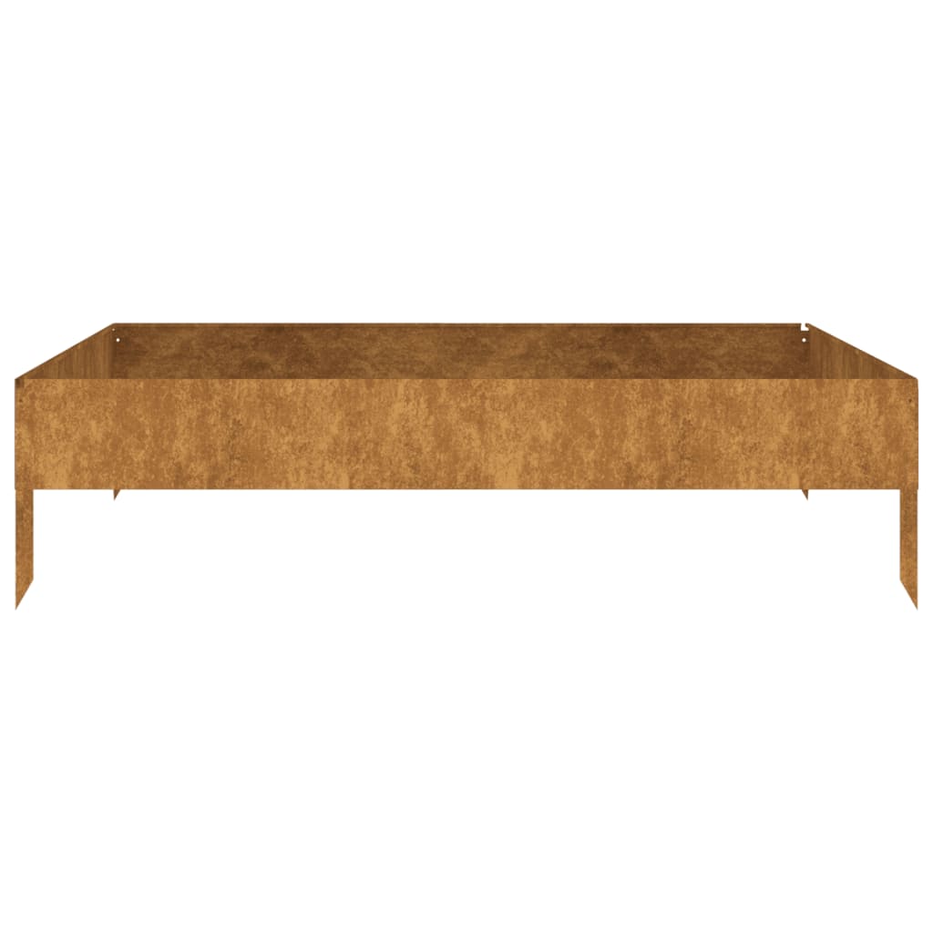 Spanter Vidaxl zvedl 100x100x26 cm Cortenstaal