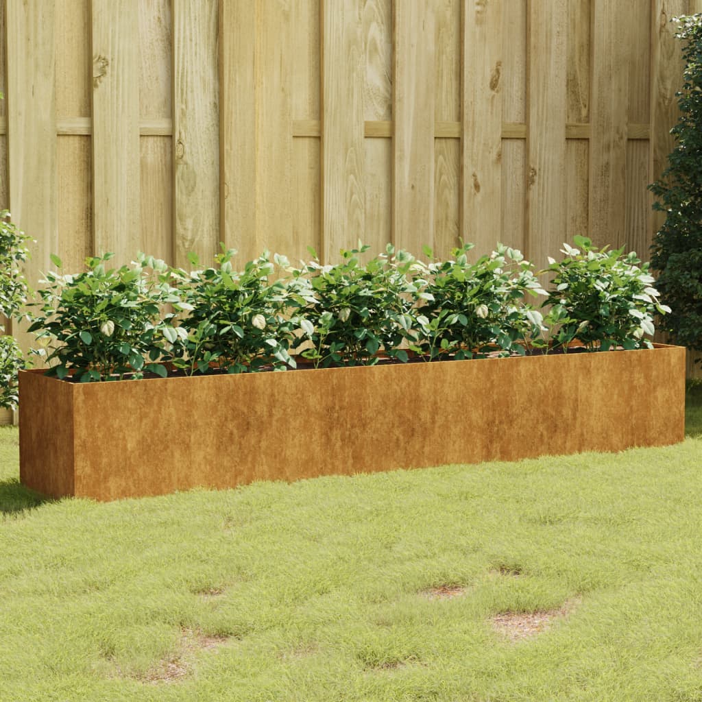 VidaXL Planter raised 200x40x40 cm Corten steel