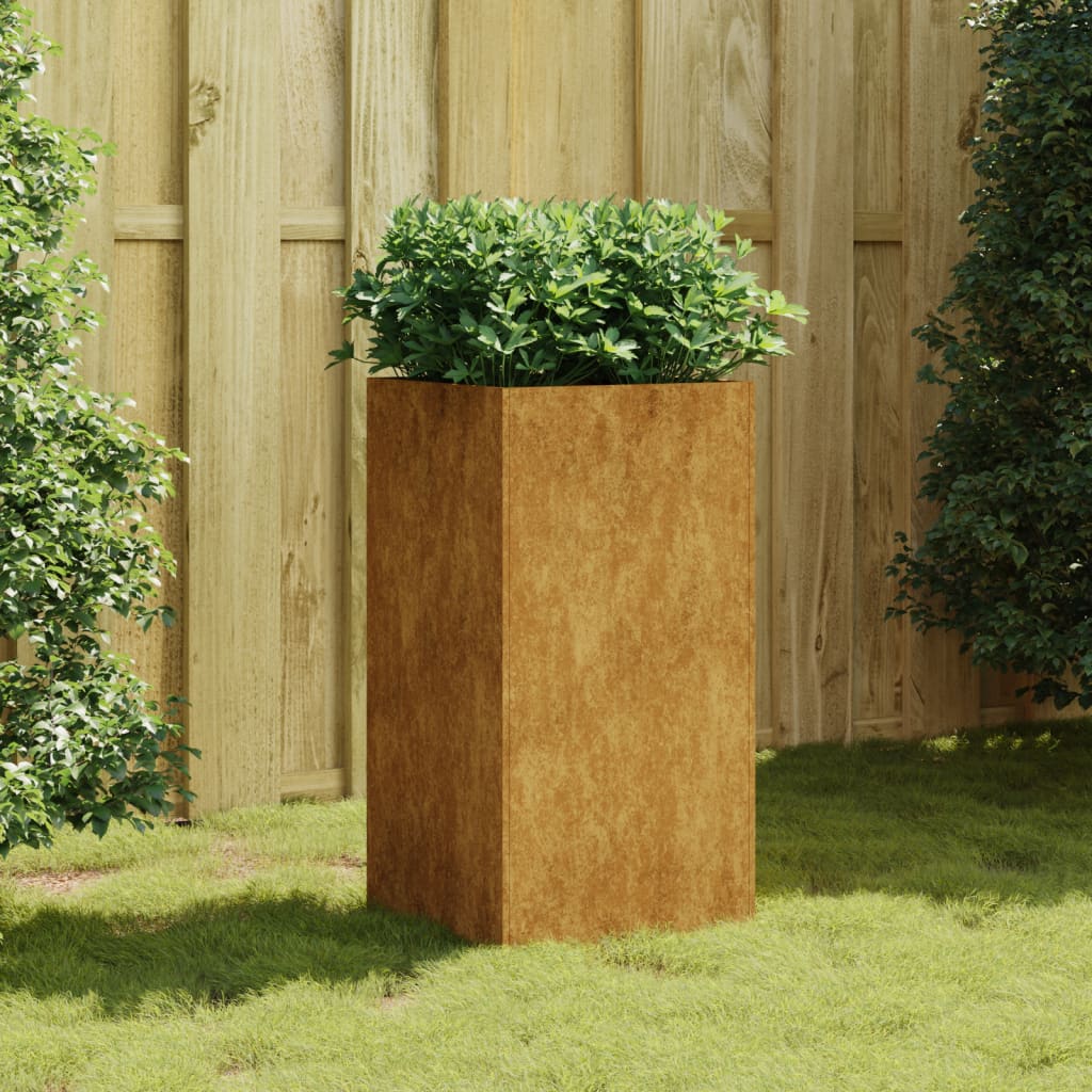 VidaXL Planning box 40x40x80 cm Corten steel