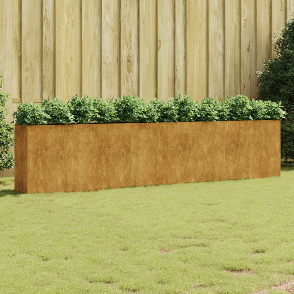 VidaXL Planter raised 360x40x80 cm Cortenstaal