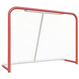 VidaXL Hockey goal with Net 153x60x118 cm steel and polyester red and white