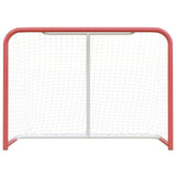 VidaXL Hockey goal with Net 153x60x118 cm steel and polyester red and white