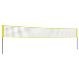 Vidaxl Volleyballet 823x244 cm Pe Stoff giel a schwaarz