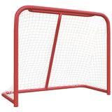 Cíl hokeje Vidaxl 183x71x122 cm polyester červená a bílá