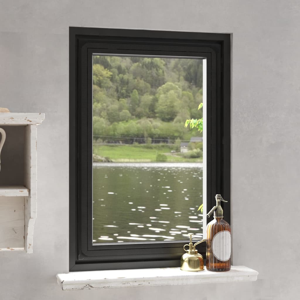 Vidaxl inscthor fir Windows magnetesch 80x120 cm Anthhacit -koppell