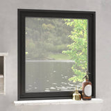 Vidaxl Insekthor fir Windows magnetesch 120x140 cm Anthhacit -corored