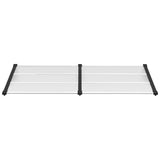 VIDAXL DODÁNÍ BANOPY 199x90 cm Polykarbonát černé a průhledné