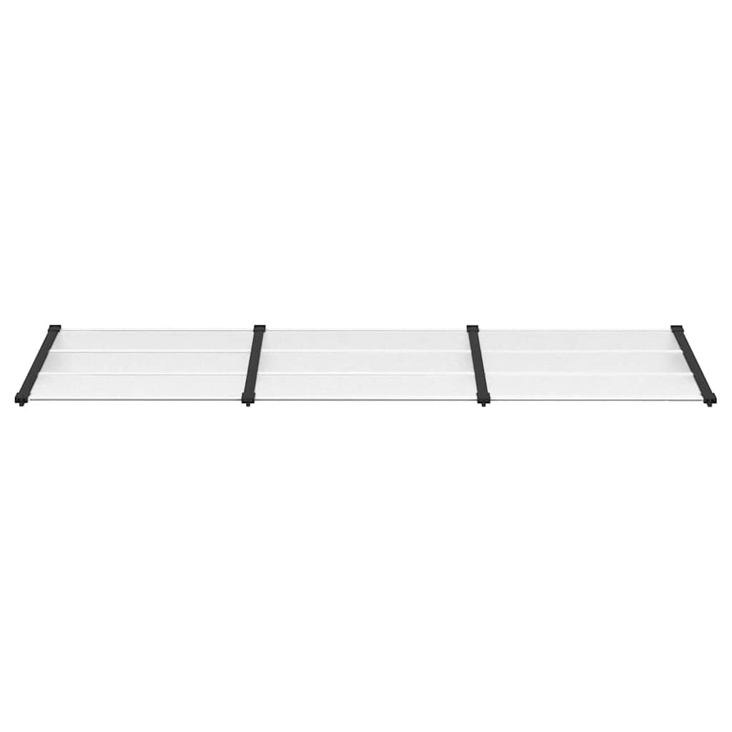 Vidaxl Dveře baldachýn 297.5x90 cm polykarbonát černé a průhledné