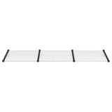 Vidaxl Dveře baldachýn 297.5x90 cm polykarbonát černé a průhledné