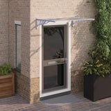 Cola de puerta Vidaxl 122x90 cm de policarbonato gris y transparente