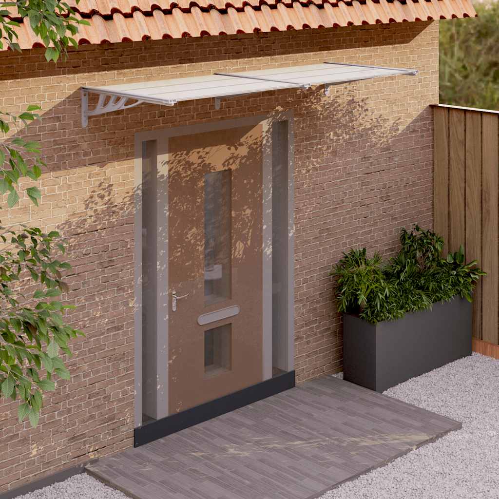 VIDAXL DODÁVKY BANOPY 239x90 cm Polykarbonát šedá a průhledná