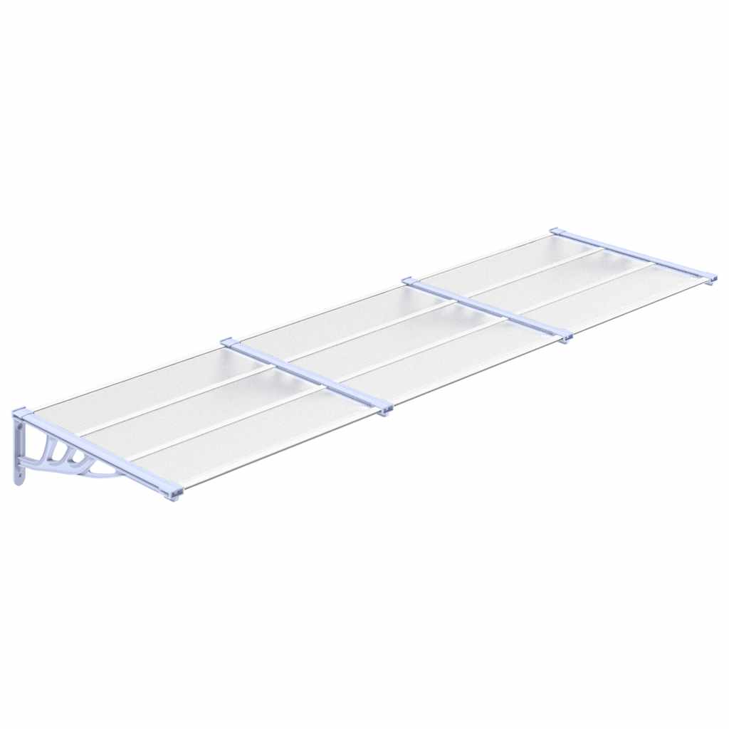 VIDAXL DODÁNÍ BANOPY 297.5x90 cm Polykarbonát šedá a průhledná
