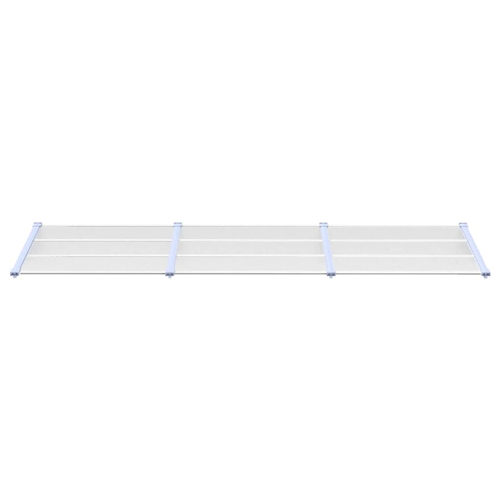 VIDAXL DODÁNÍ BANOPY 297.5x90 cm Polykarbonát šedá a průhledná